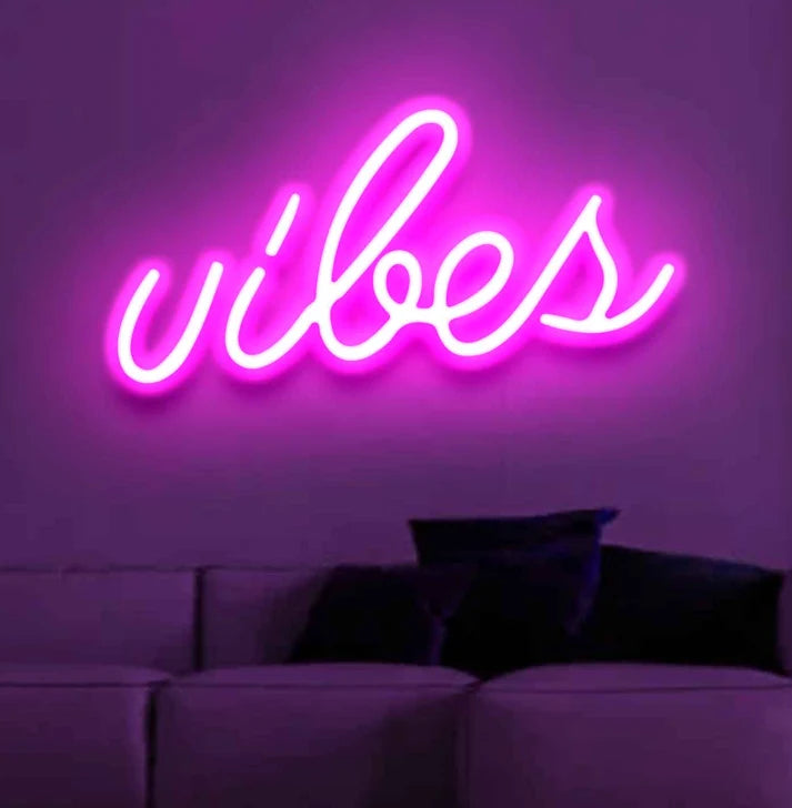 Vibes Neon Sign & Neon Light for Room, Café & Décor