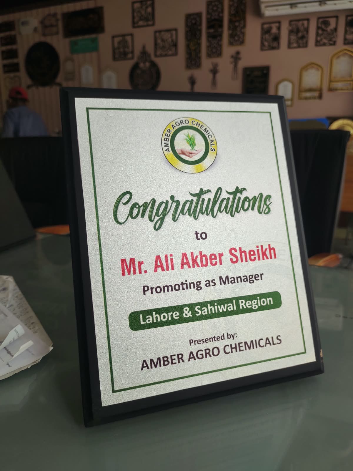 Custom Wooden Shield Award