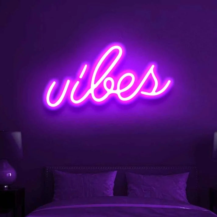 Vibes Neon Sign & Neon Light for Room, Café & Décor