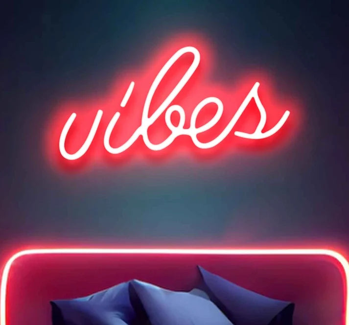 Vibes Neon Sign & Neon Light for Room, Café & Décor