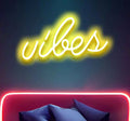 Vibes Neon Sign & Neon Light for Room, Café & Décor