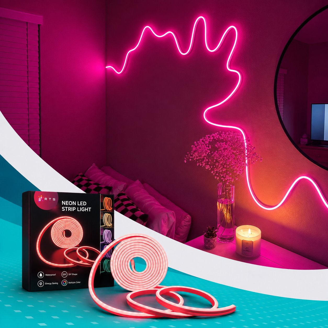 Glowing Neon Strip Lights (All Colors)