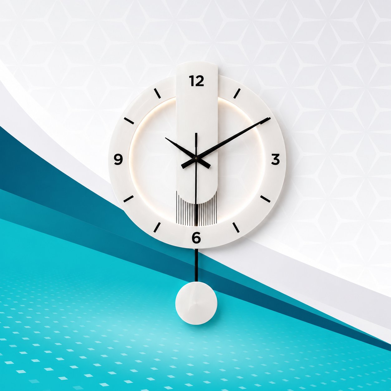 Neon Wall Clock