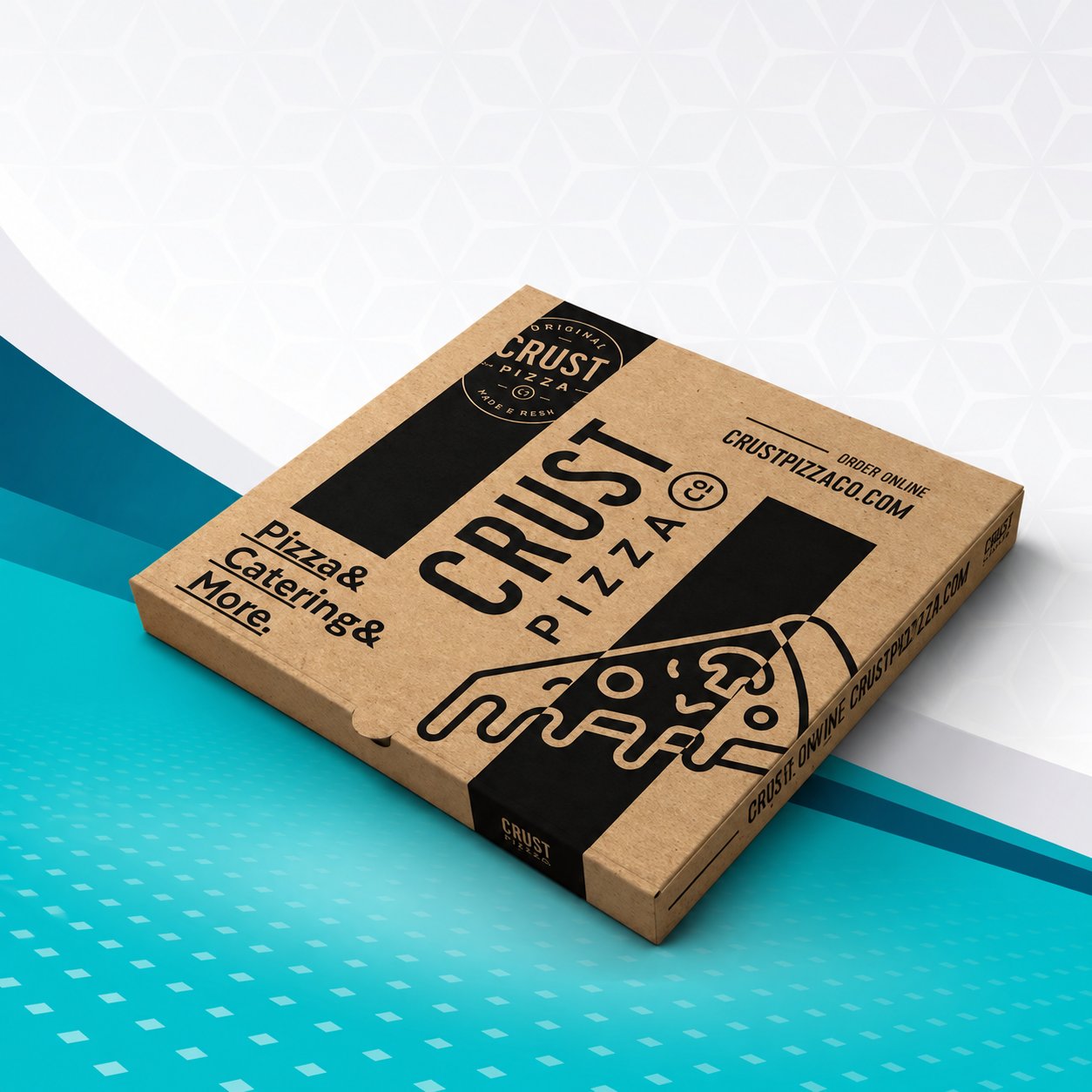 Pizza Box - One Colour (Brown Kraft)